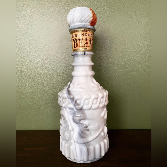 Vintage Milk Glass Decanter - Picture 1 of 4